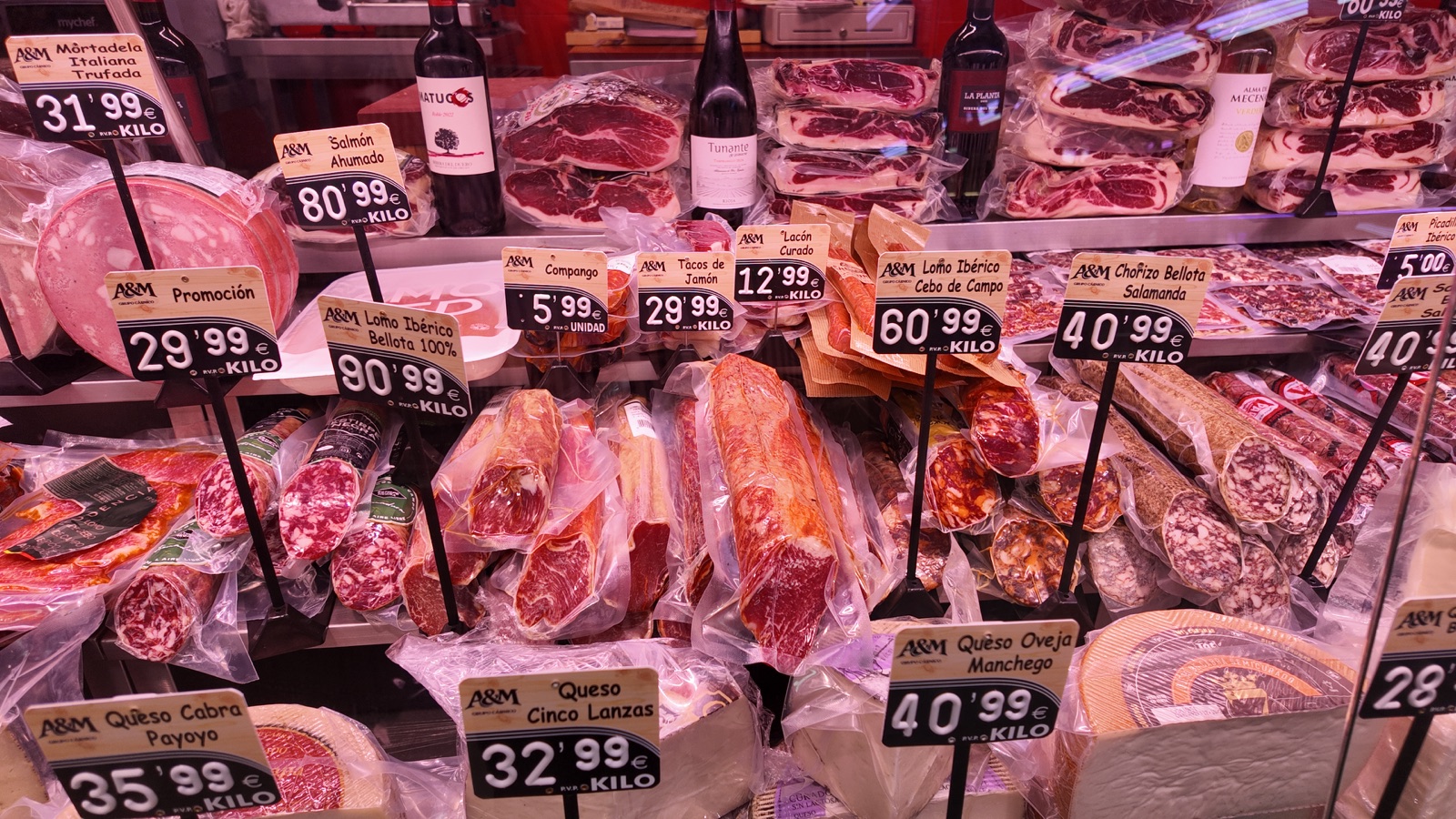 Ibéricos y especialidades para compartir