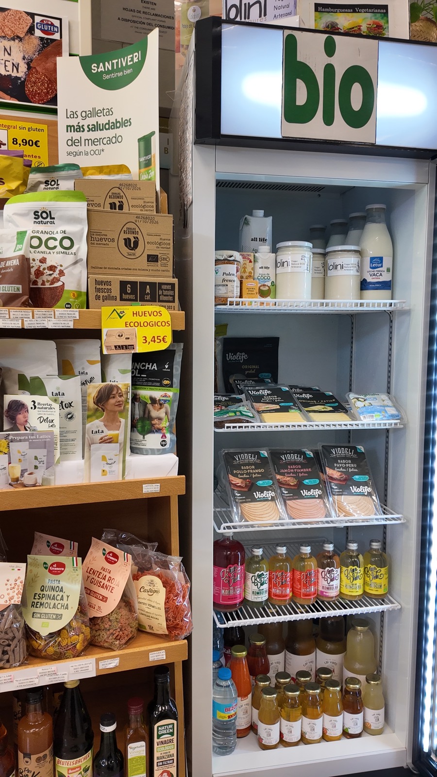 Alimentos bío frescos, bebidas y alternativas vegetales en Herbolarios Doemi